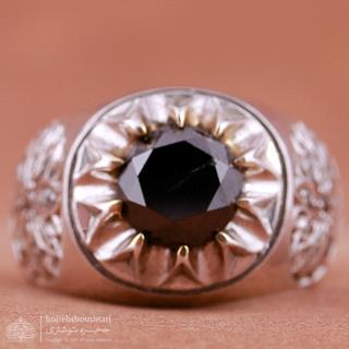 انگشتر مردانه الماس سیاه