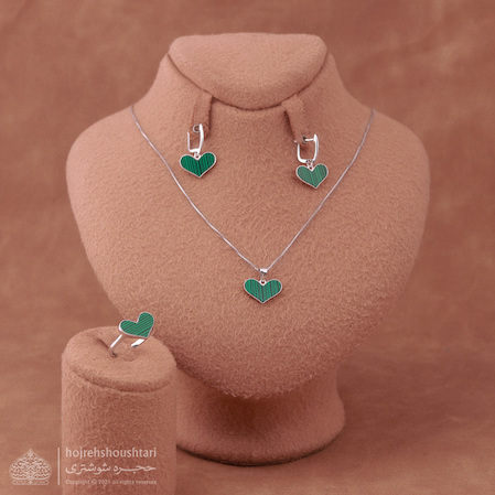 نیم ست مالاکیت زنانه DN157