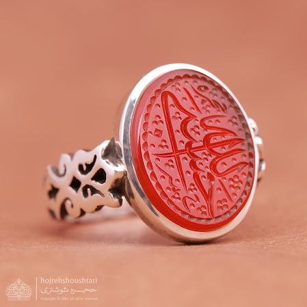  انگشتر عقیق خطی T1883