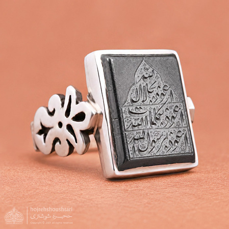 انگشتر حدید چهارگوش T2132