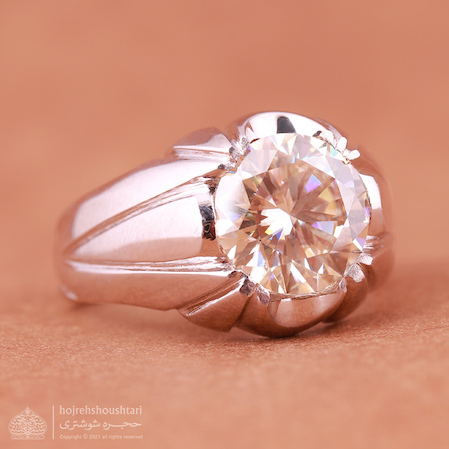انگشتر موزانایت نقره T1825
