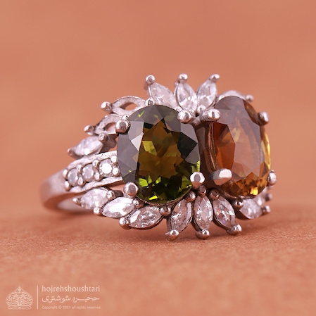 انگشتر تورمالین زنانه D2055