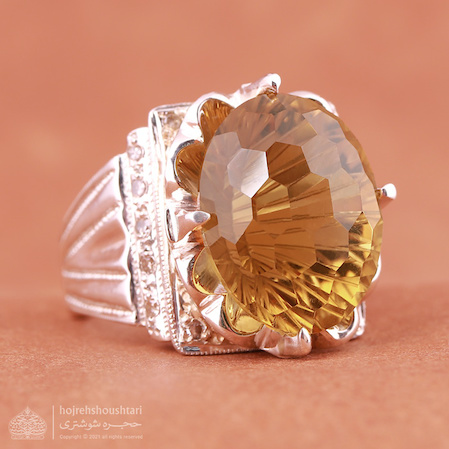 انگشتر سیترین مردانه T1832