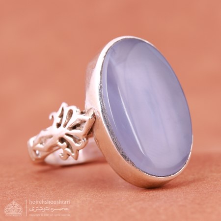  انگشتر عقیق یمنی کبود T1801 