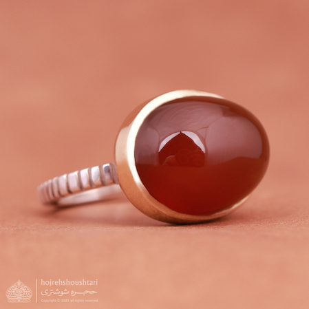 انگشتر نقره عقیق T1927