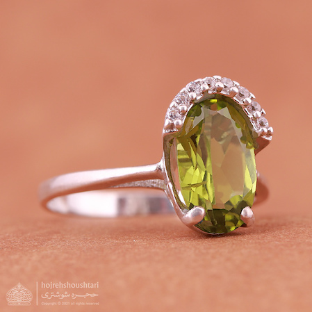 انگشتر زبرجد زنانه D2025