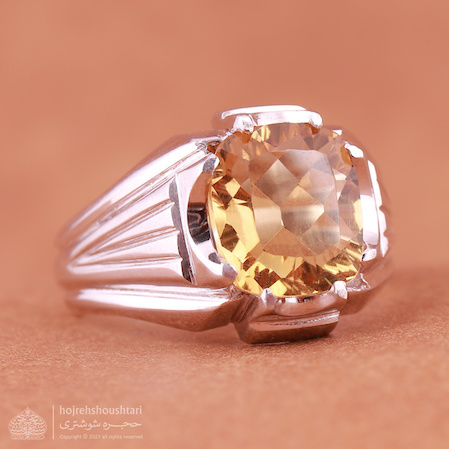  انگشتر نقره سیترین T1826 