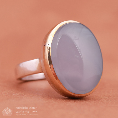 انگشتر عقیق یمنی کبود D2071