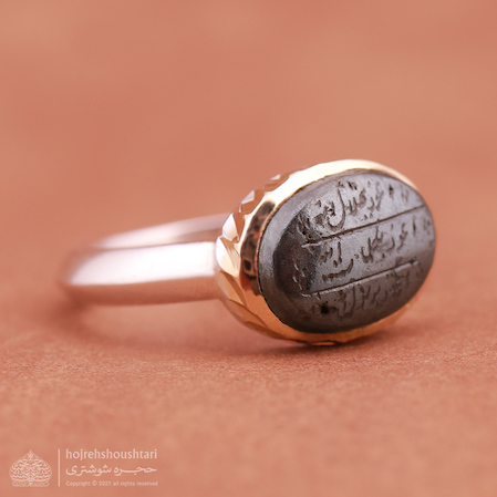 انگشتر نقره حدید D2090