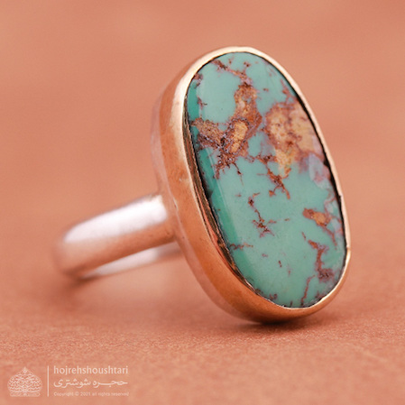 انگشتر فیروزه نیشابوری شجری D2091