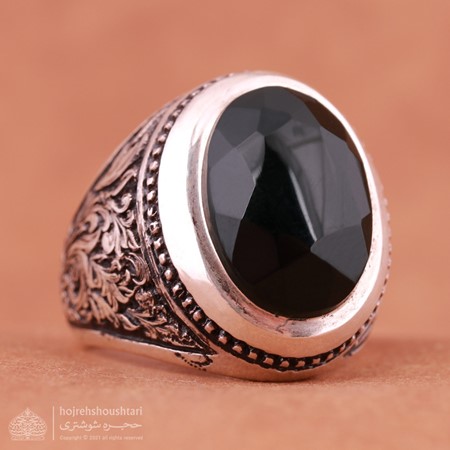عقیق یمنی مشکی T1686