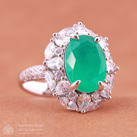 انگشتر نقره رادیوم D2046