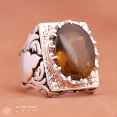 انگشتر کوارتز طلایی T1901